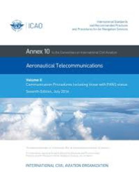 Image of Annex 10 Aeronautical Telecommunication Vol 2 - Communication Procedures Including those with PANS status (E-Book)