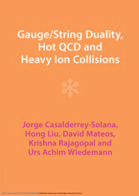 Image of Gauge/String Duality, Hot QCD and Heavy Ion Collisions (E-Book)