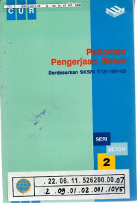 Image of Pedoman Pengerjaan Beton