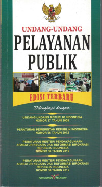 Image of UNDANG - UNDANG PELAYANAN PUBLIK