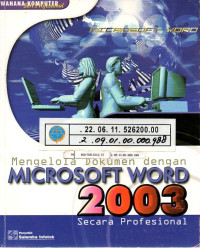 Image of Mengelola Dokumen Dengan Microsoft Word 2003 Secara Profesional
